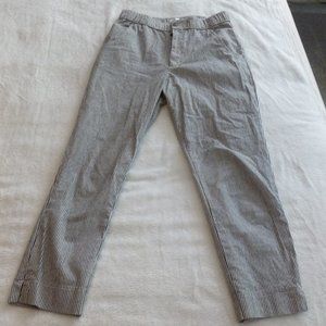 Hollister Black and White Striped Ankle Pants